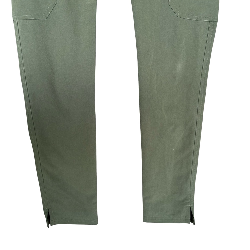 Figs Yola High-Rise Slim Fit Moss Anti-Wrinkle Scrub Trouser Pants Size XXS - Picture 6 of 11